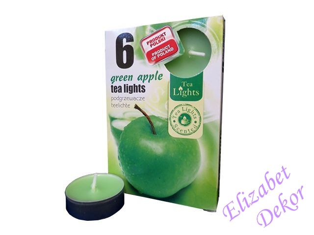 Svíčky čajové s vůní zeleného jablka