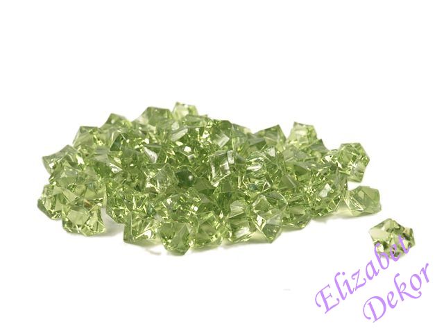 Dekorační krystaly - zelené