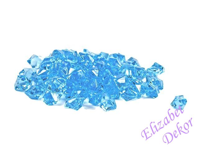 Dekorační krystaly - modré