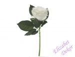 Umělá růže krátká - bílá