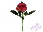 Umělá růže krátká - tmavě růžová