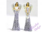 Andělka květované šaty fialová 10 cm