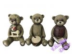 Medvěd retro s hračkou - malý SADA AKCE