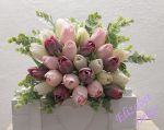 Kytice tulipánů s eukalyptem č.1