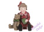 Děvčátko v červeném s medvědem - menší