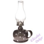 Petrolejová lampa - šedá