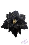 Vánoční růže - květ černo zlatá